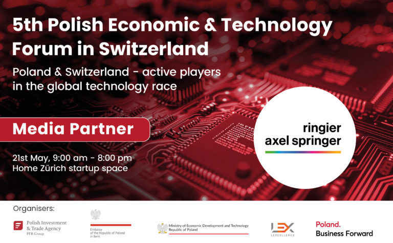 Ringier Axel Springer Polska becomes a media partner of the 5th Polish Economic & Technology Forum in Zurich, co-organized by LEXcellence Legal Services