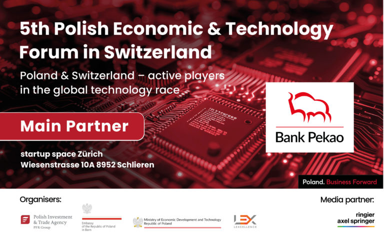 Bank Pekao S.A. joins the 5th Polish Economic & Technology Forum in Zurich as the Main Partner of this year’s edition, co-organized by LEXCELLENCE